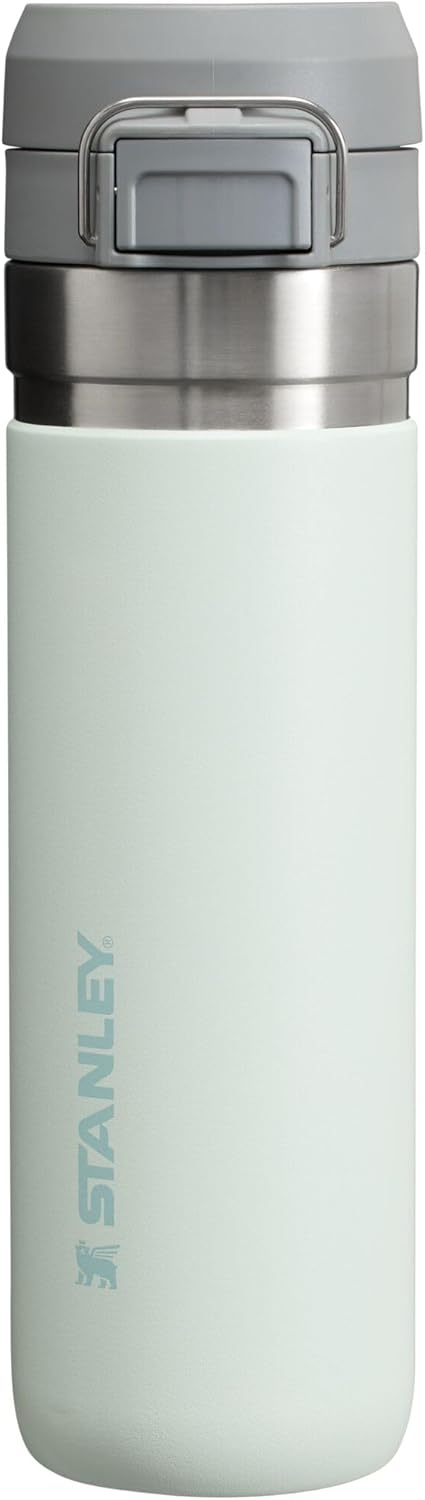 Stanley Quick Flip GO Water Bottle 36 oz | Push Button Lid | Leakproof and Packable for Travel and Sports | Insulated Stainless Steel | BPA-Free | Charcoal