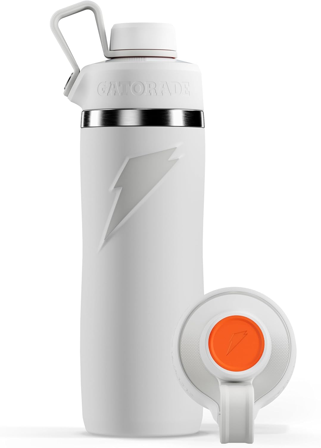 Gatorade 'Overtime' 22oz Stainless Steel Water Bottle, Twist Cap, Grey