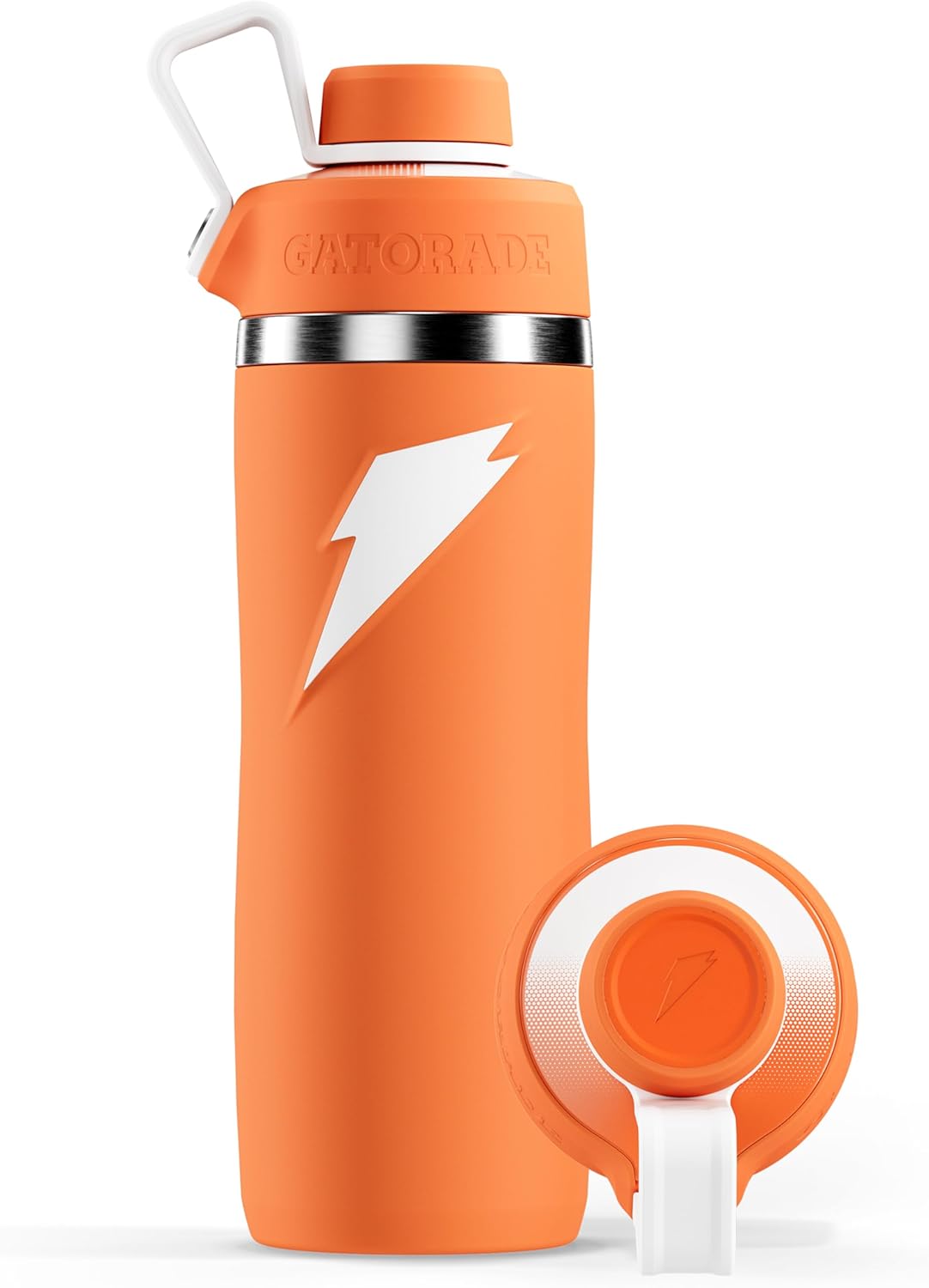 Gatorade 'Overtime' 22oz Stainless Steel Water Bottle, Twist Cap, Grey