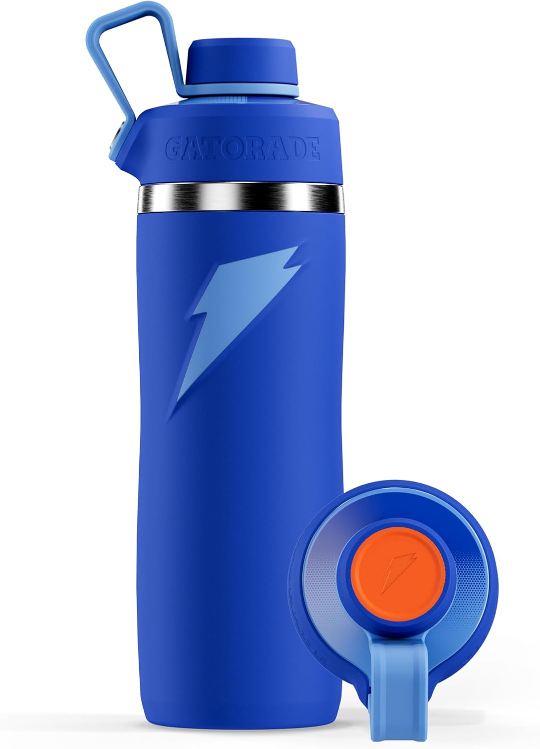 Gatorade 'Overtime' 22oz Stainless Steel Water Bottle, Twist Cap, Grey