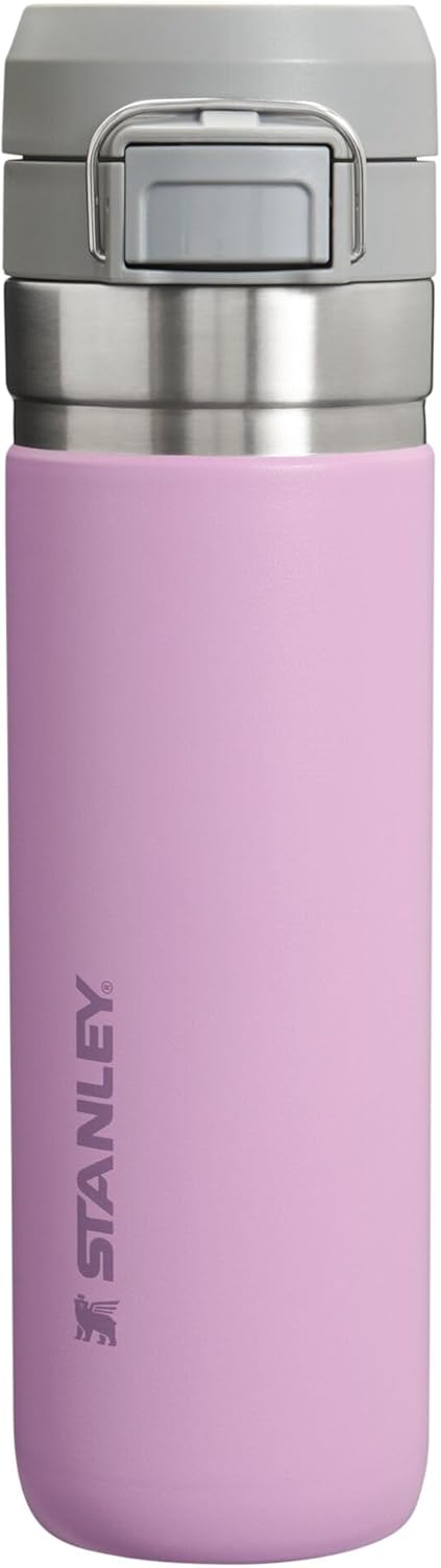 Stanley Quick Flip GO Water Bottle 36 oz | Push Button Lid | Leakproof and Packable for Travel and Sports | Insulated Stainless Steel | BPA-Free | Charcoal
