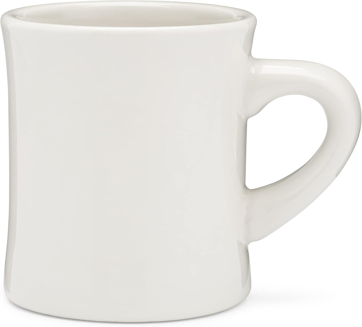 COLETTI Diner Coffee Mugs — Restaurant Coffee Mugs, Retro Coffee Mug – Sturdy & Heavy Diner Mug – Nostalgia in Every Sip [Cream, 11 oz, Set of 6]