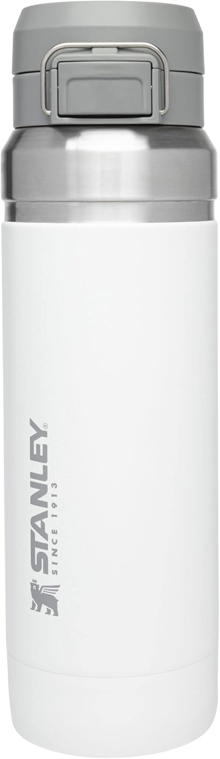 Stanley Quick Flip GO Water Bottle 36 oz | Push Button Lid | Leakproof and Packable for Travel and Sports | Insulated Stainless Steel | BPA-Free | Charcoal