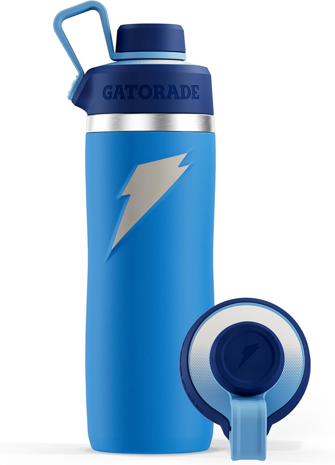 Gatorade 'Overtime' 22oz Stainless Steel Water Bottle, Twist Cap, Grey