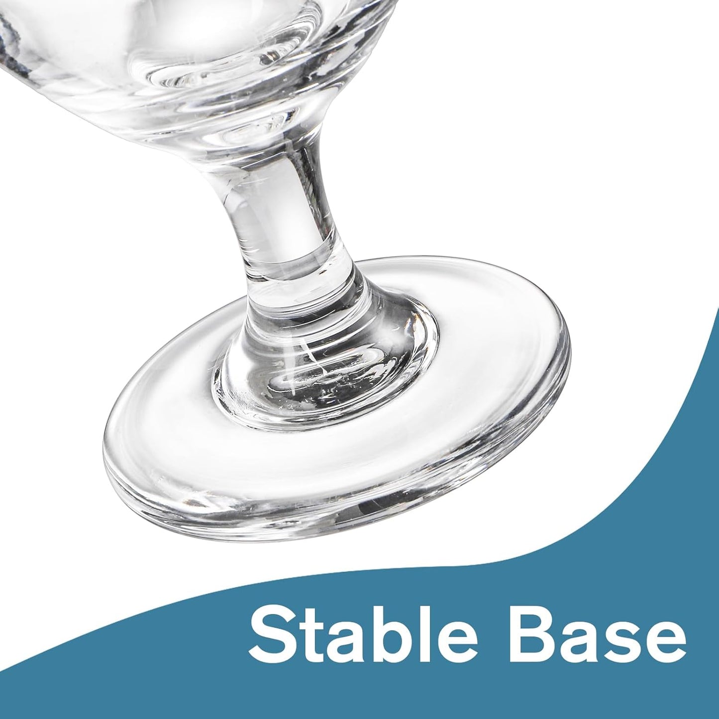 Bekith 12 Pack Goblet Party Glasses, 13-Ounce Classic Beverage Glass Juice Glasses, Clear