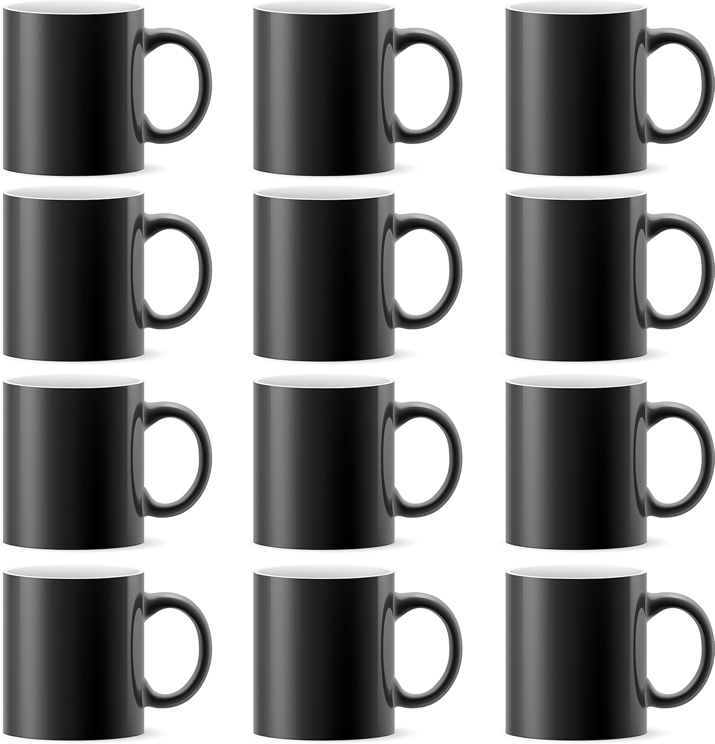 TANGLONG Sublimation Mugs 15 oz, Sublimation Blanks, Bulk Coffee Mugs,White Cups for Coffee,Latte, Soup, Milk, Hot Cocoa Set of 12